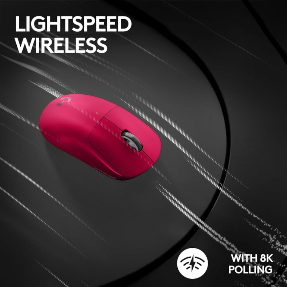 Miš Logitech Logitech G PRO X Superlight 2 DEX Mouse magenta, 910-007374