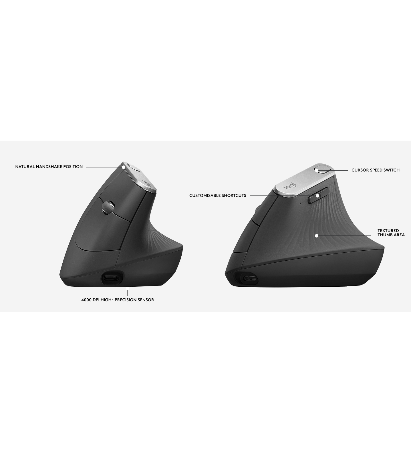 Miš Logitech Logitech MX Vertical Advanced Ergonomic black