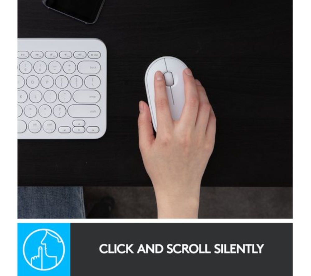 Miš Logitech Logitech Pebble M350 white