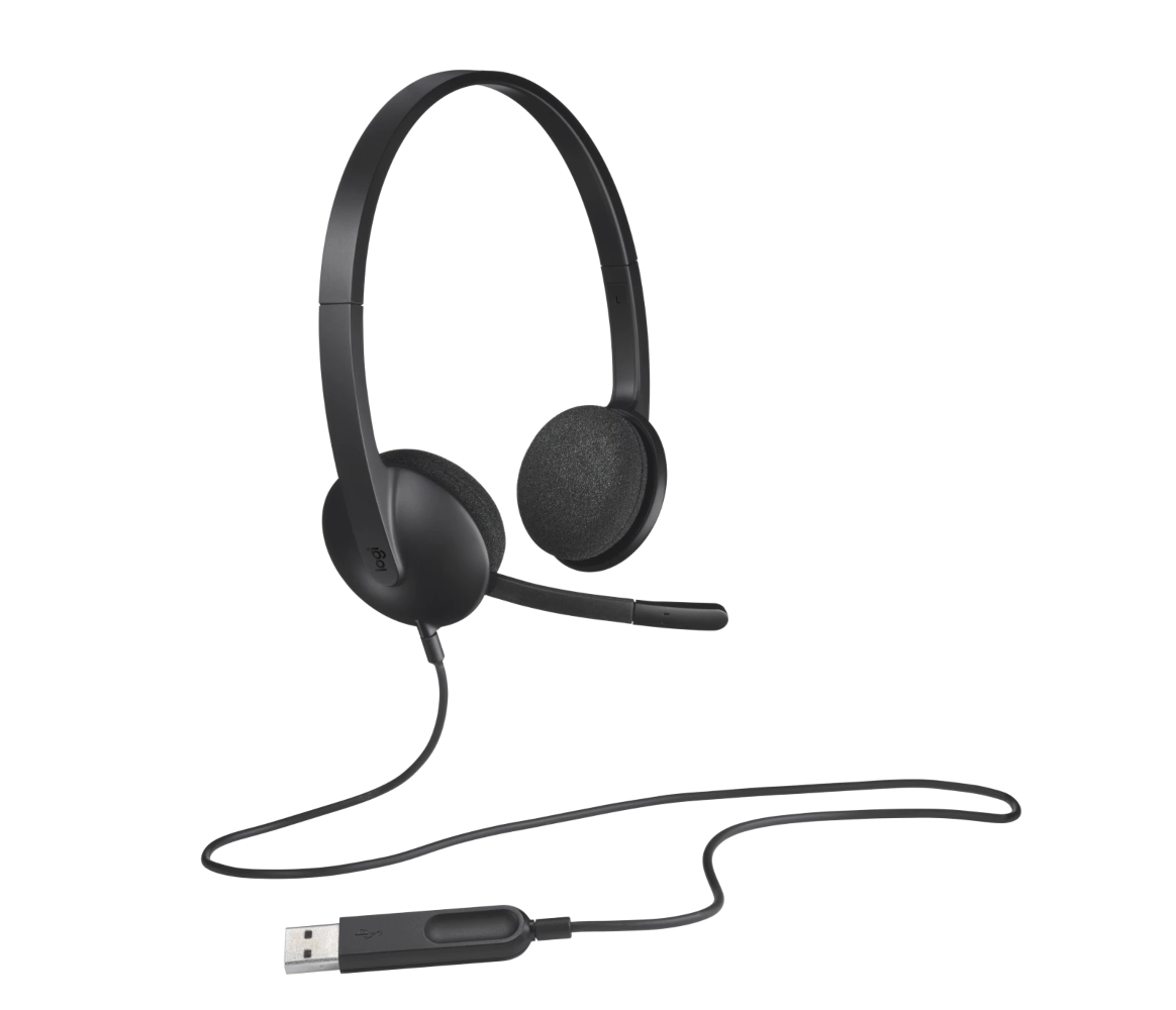 Slušalice Logitech Logitech H340 USB Computer Headset black