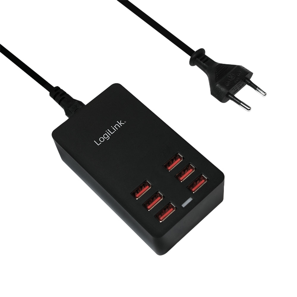 Punjač LogiLink LogiLink USB table charger, 6x USB-A, 32 W, PA0139