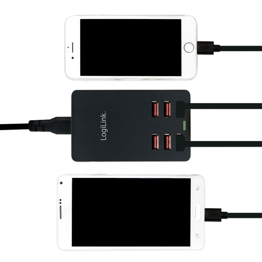 Punjač LogiLink LogiLink USB table charger, 6x USB-A, 32 W, PA0139