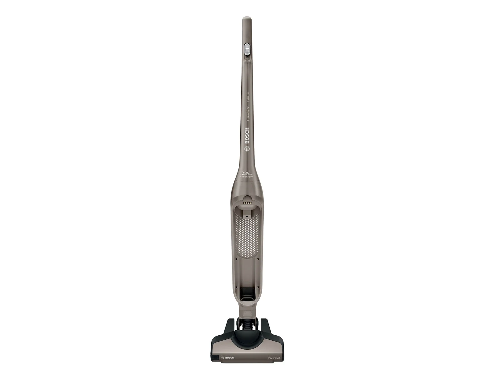 usisivač Bosch Bosch BBH3ALL23 Series 4, Flexxo Gen 2 Cordless Upright Vacuum, 28 W, 0.4 liter, 82 dB, Metallic Brown