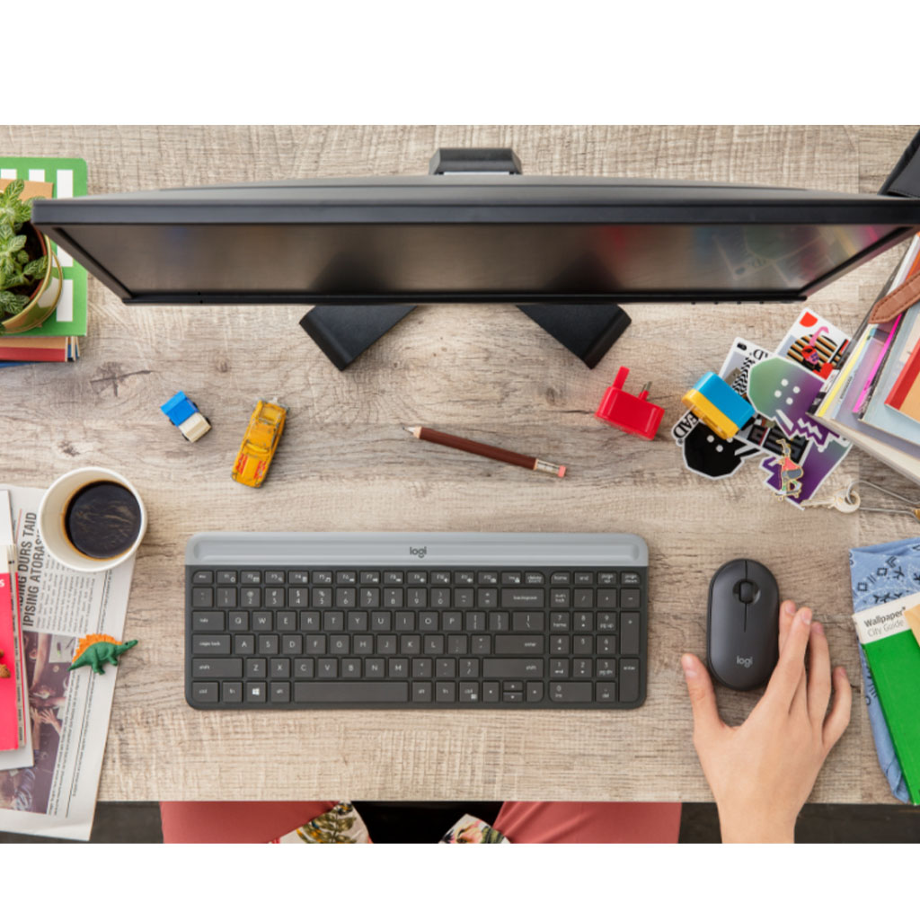 Tastatura Logitech LOGITECH MK470 Slim Wireless Graphite US