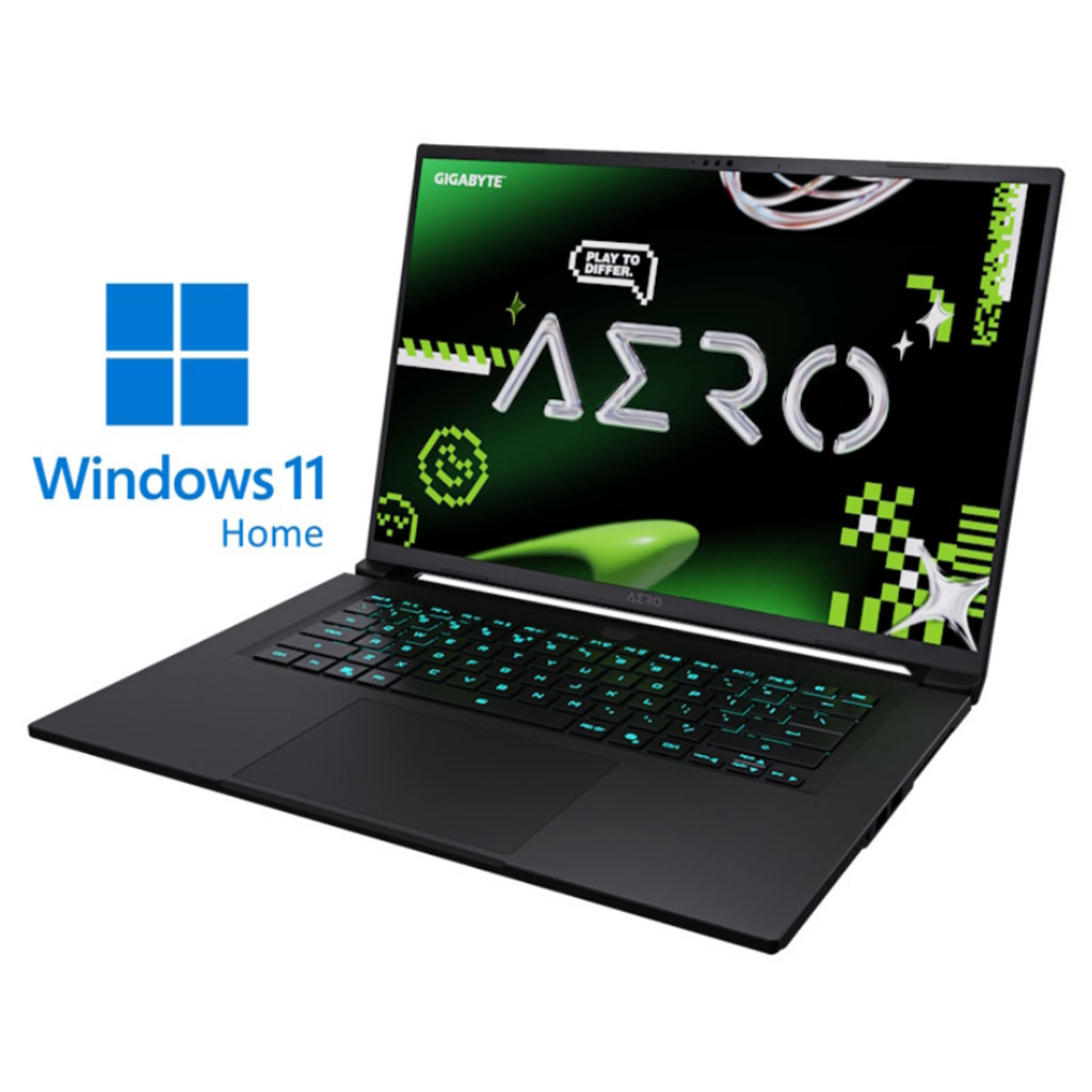 Laptop  Gigabyte AERO X16 2WH 16 inch QHD 165Hz 300nits AMD Ryzen AI 9 HX 370 32GB 1TB SSD GeForce RTX 5070 8GB Backlit Win11Home gaming laptop 