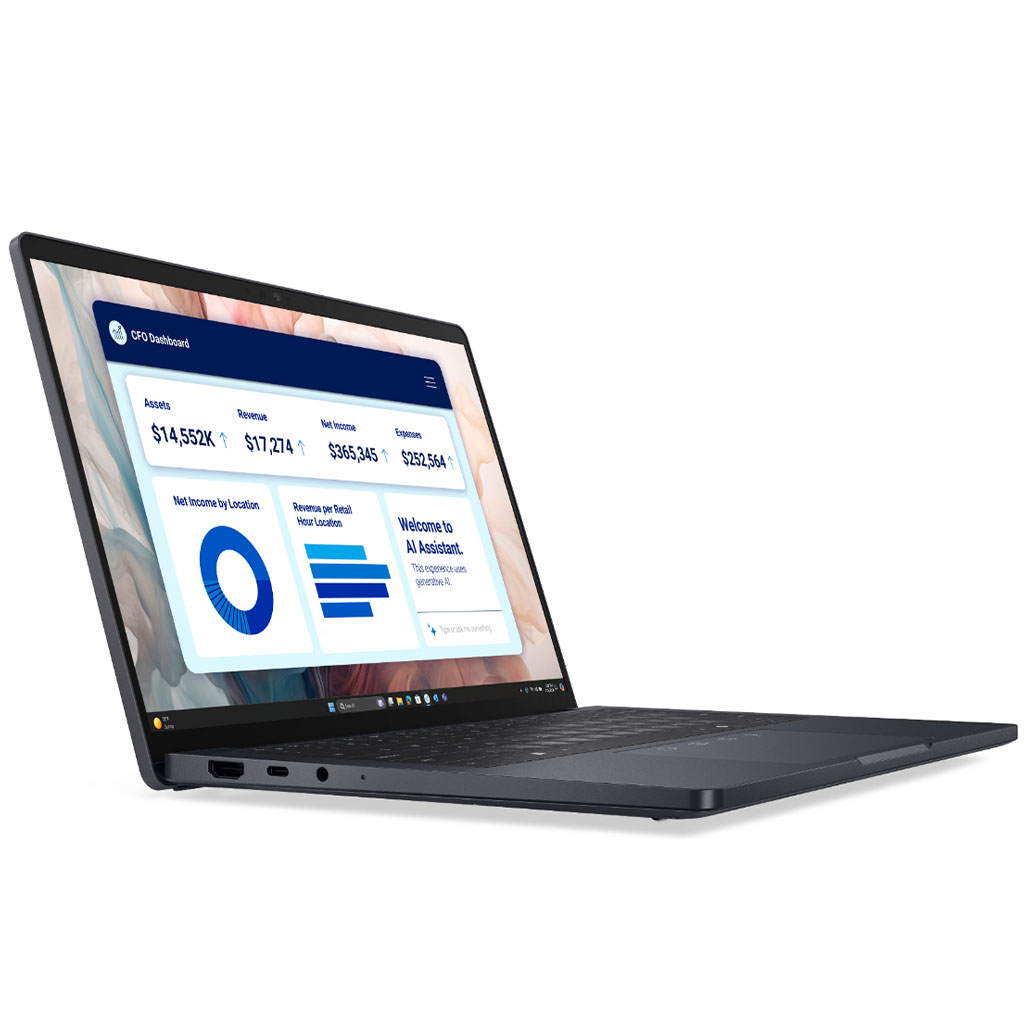 Laptop  Dell DELL Pro 13 Plus 13.3 inch FHD 300nits Core Ultra 7 265U 16GB 512GB SSD Backlit FP SC Win11Pro 3yr ProSupport