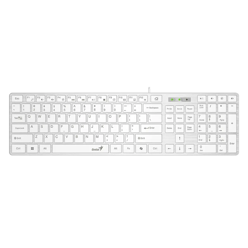 Tastatura Genius GENIUS SlimStar 126 USB US bela tastatura