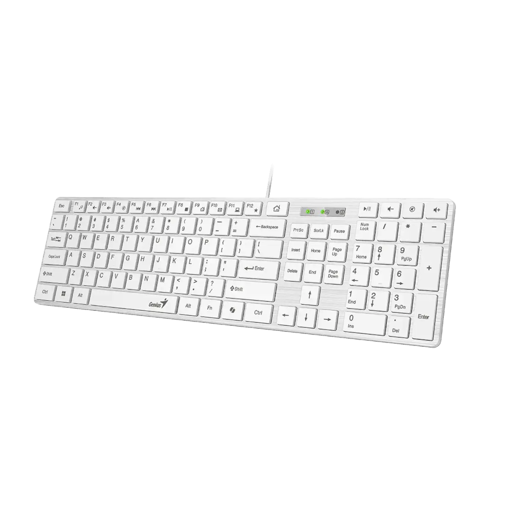 Tastatura Genius GENIUS SlimStar 126 USB US bela tastatura